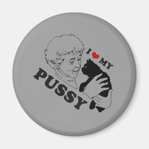 I LIEBE MEIN PUSSY KÜHLSCHRANKMAGNET