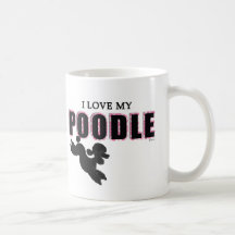 I Liebe mein schwarzer Pudel Kaffeehaferl