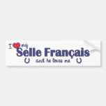 I Liebe mein Selle Francais (männliches Pferd) Auto Sticker