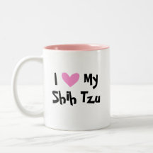 I Liebe mein Shih Tzu (Welpe geschnitten) Teetasse