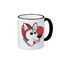 I Liebe mein sibirischer Schlittenhund-Becher Teehaferl