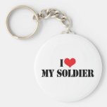 I Liebe mein Soldat Keychain Schlüsselbänder