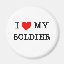 I Liebe mein SOLDAT Magnets
