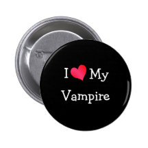 I Liebe mein Vampire Anstecknadelbutton