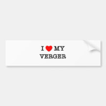 I Liebe mein VERGER Auto Sticker