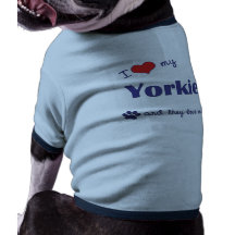 I Liebe mein Yorkies (mehrfache Hunde) Haustierhemden