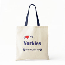 I Liebe mein Yorkies (mehrfache Hunde)