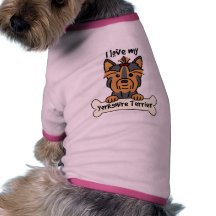 I Liebe mein Yorkshire-Terrier Haustier T-shirts