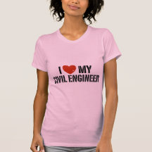 I Liebe mein ziviler Ingenieur T-shirt