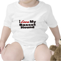 I Liebe meine Dachshund-Jagdhund-Hundewaren Baby Strampler