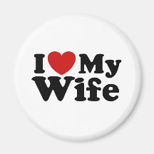 I Liebe meine Ehefrau Magnete