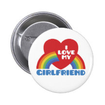 I Liebe meine Freundin Anstecknadelbutton