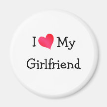 I Liebe meine Freundin Magnets