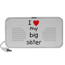 I Liebe meine große Schwester Notebook Lautsprecher