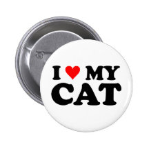 I Liebe meine Katze Buttons