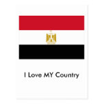 I Liebe MEINE Land-Ägypten-Flagge das MUSEUM Zazzl Postkarten