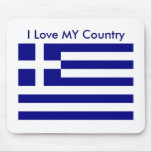 I Liebe MEINE Land-Griechenland-Flagge das MUSEUM  Mousepad
