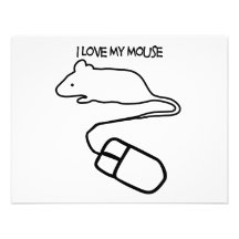 I Liebe meine Maus Individuelle Einladung