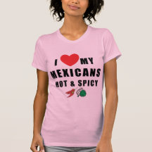 I Liebe meine Mexikaner heiß u. würziges Damen-T-S