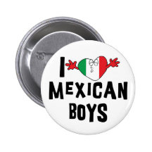 I Liebe-Mexikaner-Jungen Anstecknadelbuttons