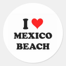I Liebe-Mexiko-Strand Florida Stickers