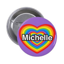 I Liebe Michelle. Liebe I Sie Michelle. Herz buttons