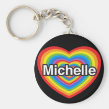 I Liebe Michelle. Liebe I Sie Michelle. Herz Schlüsselbänder