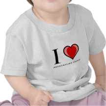 I Liebe-Miniaturgolf Shirts