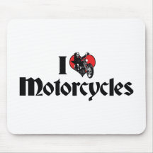 I Liebe-Motorräder Mauspads