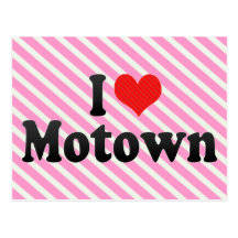 I Liebe Motown Postkarte