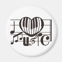 I LIEBE-MUSIK KÜHLSCHRANKMAGNETE