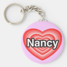 I Liebe Nancy. Liebe I Sie Nancy. Herz Schlüsselbänder