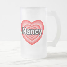 I Liebe Nancy. Liebe I Sie Nancy. Herz Kaffeehaferl