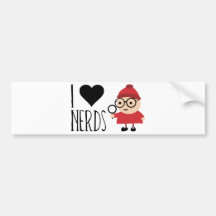 I Liebe-Nerds Autosticker