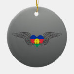 I Liebe Neu-Kaledonien - Flügel Ornament