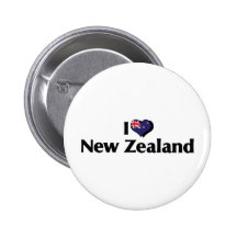 I Liebe-Neuseeland-Flagge Buttons