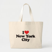 I Liebe New York City Leinentaschen