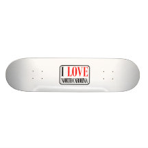 I Liebe-Nord-Carolinaentwurf Personalisierte Skateboards