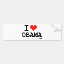 I Liebe Obama Auto Aufkleber
