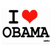 I Liebe Obama Postkarte