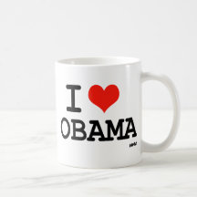 I Liebe Obama Tee Tassen