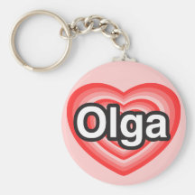 I Liebe Olga. Liebe I Sie Olga. Herz Schlüsselbänder