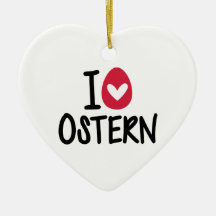 I Liebe Ostern Weihnachtsornament