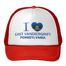 I Liebe OstVandergrift, PA Truckerkappe