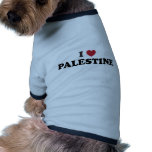 I Liebe Palästina Hunde-t-shirt