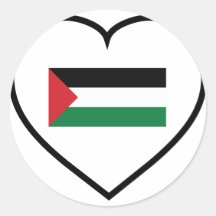 I Liebe Palästina Runde Sticker