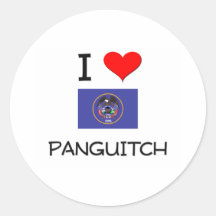 I Liebe Panguitch Utah Runder Sticker