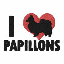 I Liebe-Papillons gesticktes Hemd (Polo)