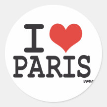 I Liebe Paris Aufkleber