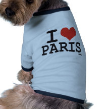 I Liebe Paris Hundetshirts